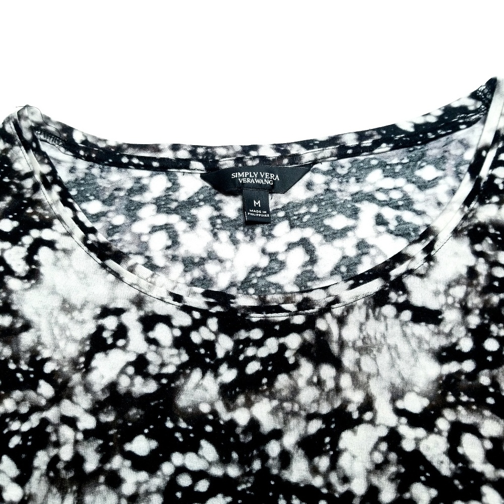 Simply Vera Vera Wang Black & White Top - Picture 3 of 8
